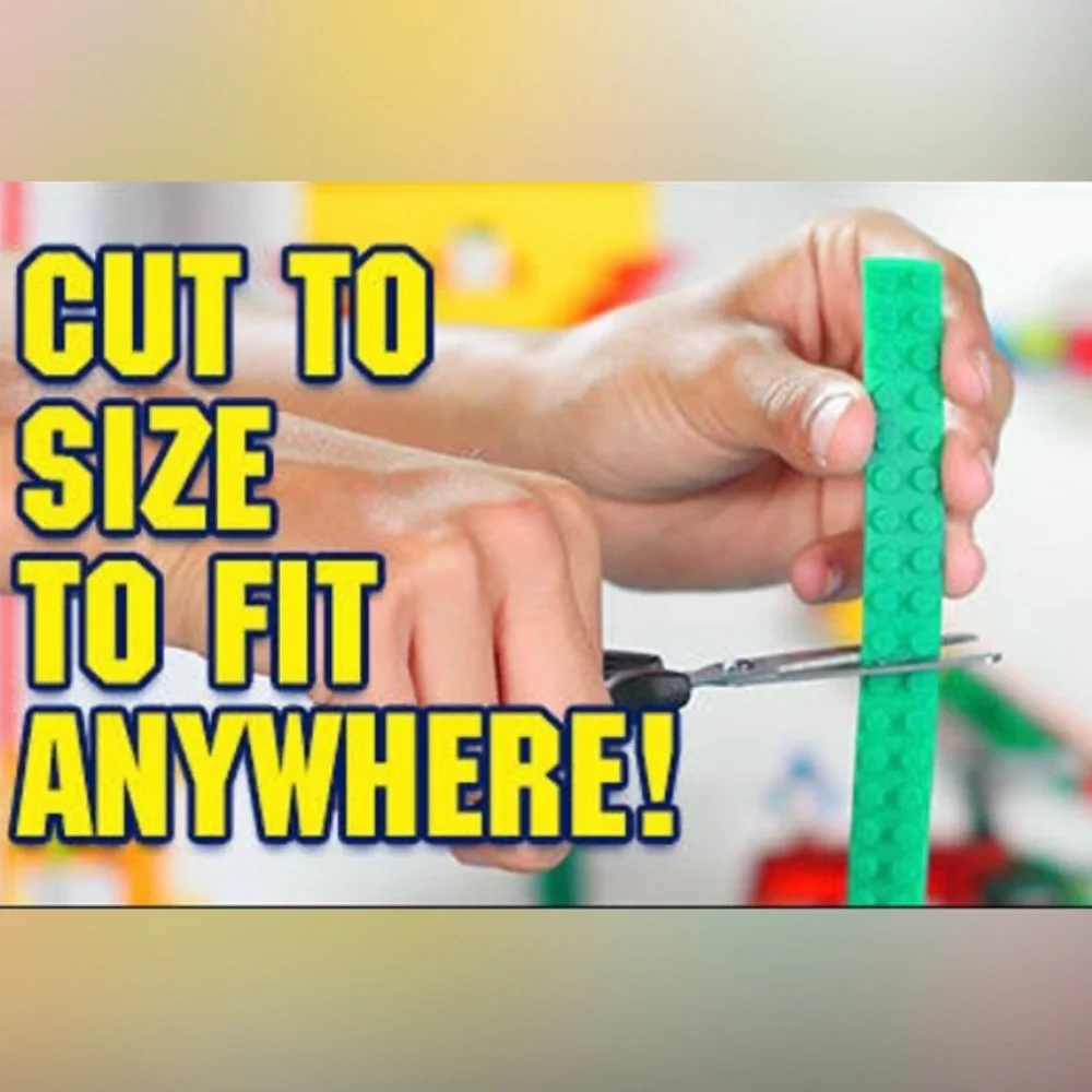 Build Bonanza Flexible Building Block Base, (Blue/Green/Red/Gray) As Seen on TV